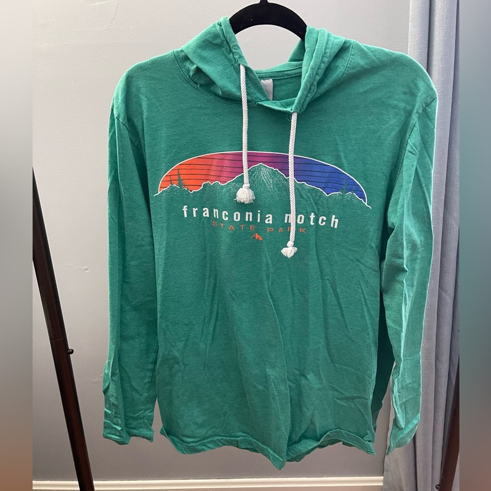 Franconia Notch State Park Green Hoodie